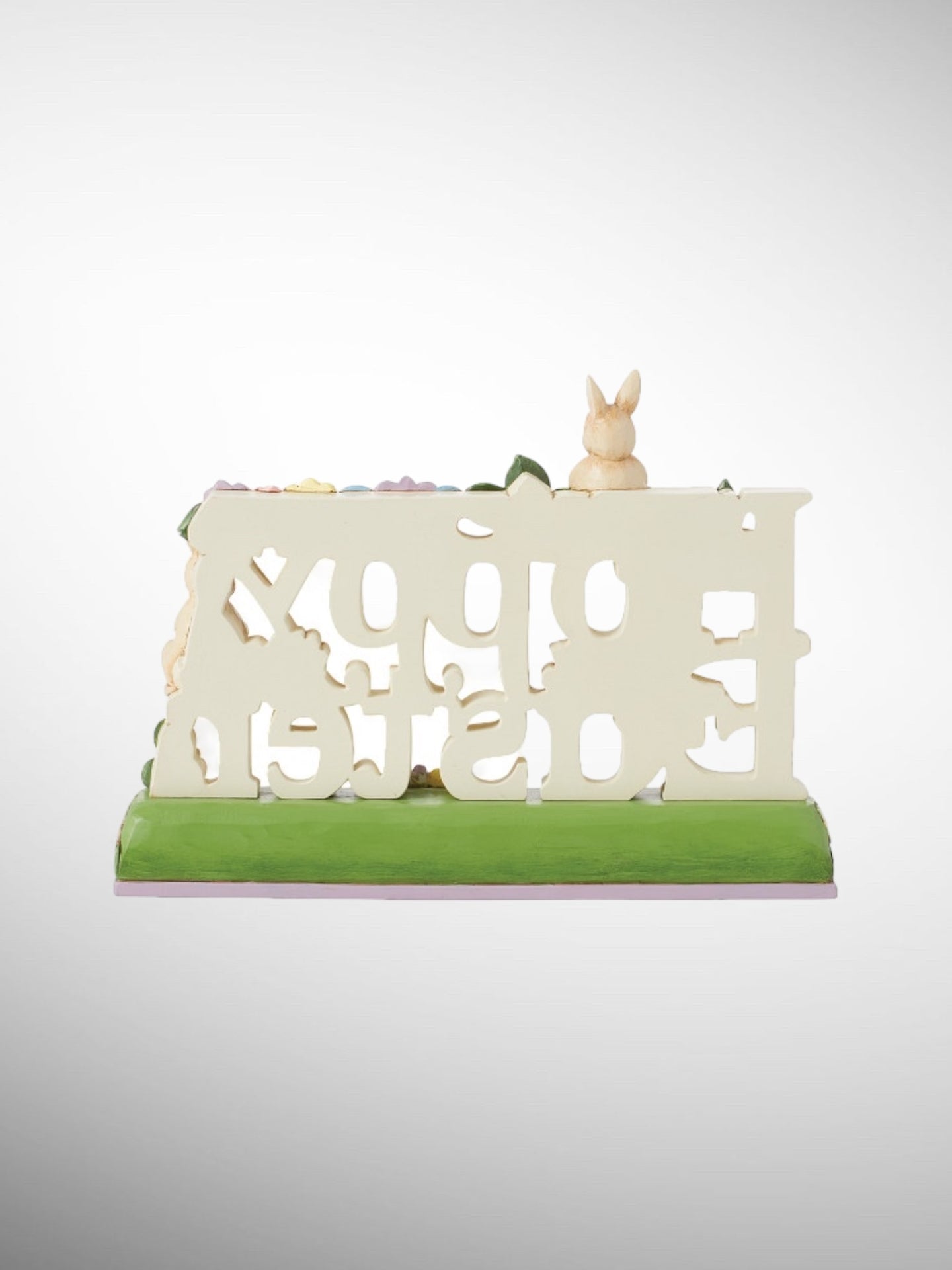 Jim Shore Heartwood Creek - Hoppy Easter Bunny Sign Figurine